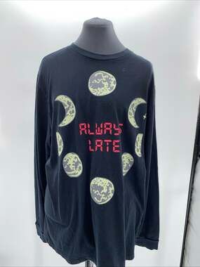 Teddy Fresh Always Late Long Sleeve Graphic T-Shirt